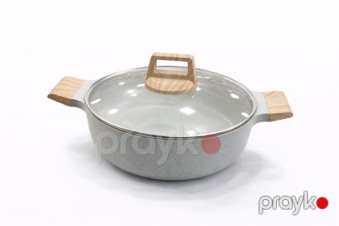 Tava, qranit, boz, 28 sm — Bakı