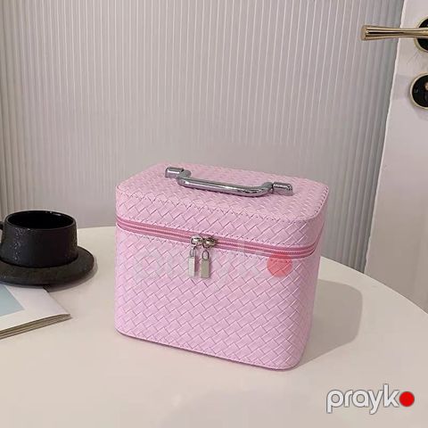 Kosmetik çanta 14185017, açıq çəhrayı, 23x18 sm — Bakı