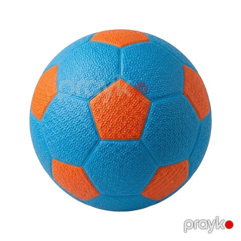 Top futbol üçün 2317564, dəri, mavi/narıncı — Bakı