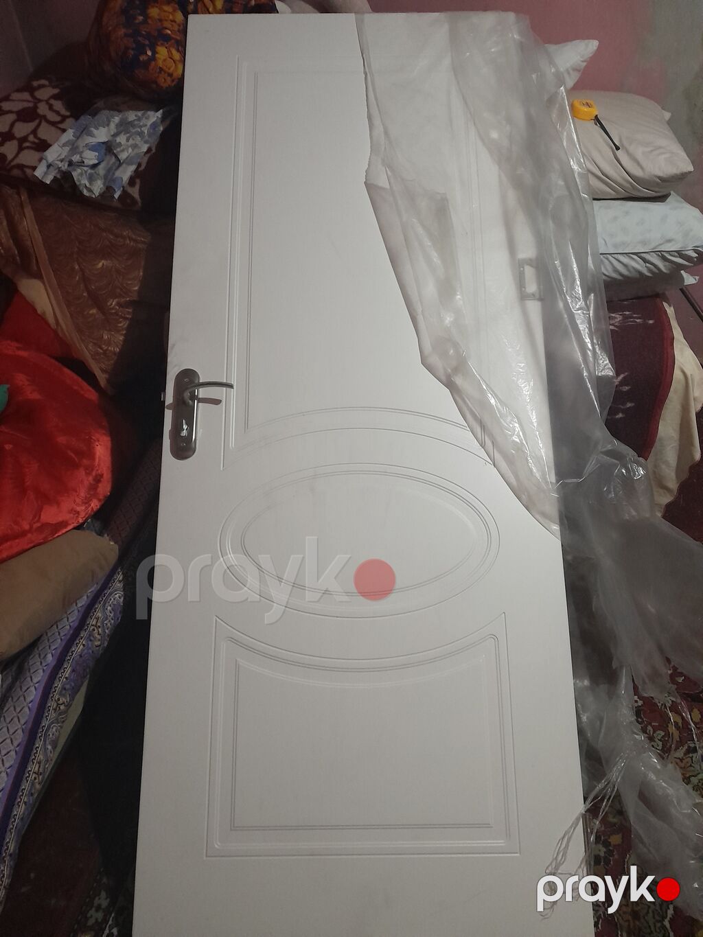 Ağ rəngli otaq qapısı - Material: MDF/taxta əsaslı, hamar boya örtüyü — Pəncərələr, qapılar, balkonlar, Bakı (3)