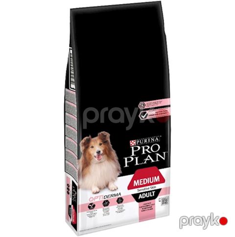Quru yem Pro Plan, orta cinsli yetkin itlər üçün, qızılbalıq və düyü ilə, 1 kq — Bakı