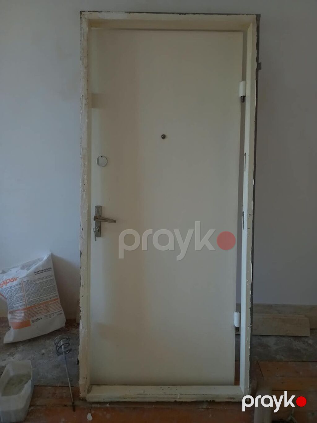 Metall karkaslı giriş qapısı (ikiüzlü) Huns-2.05 En 0.92 0506207272 — Pəncərələr, qapılar, balkonlar, Bakı (2)