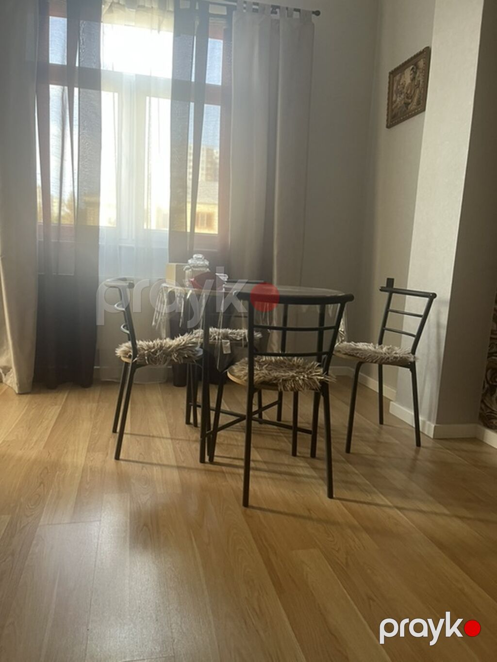Dairəvi yemək masası və 4 ədəd stul dəsti - Dizayn: Minimalist — Masalar və stullar, Bakı (4)