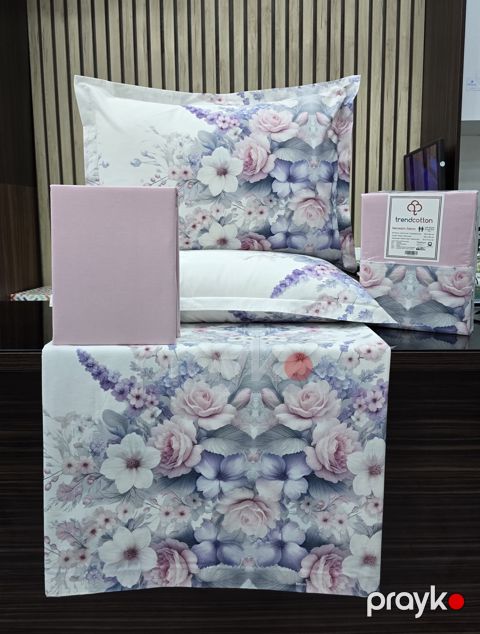 Yataq dəsti Trend Cotton RA, ranfors, çəhrayı, yorğan üzü 160x220 sm 2 əd, mələfə 240x260 sm, yastıq üzü 50х70 sm 2 əd, ailəvi — Bakı