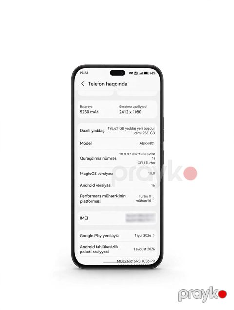 Honor 400 Lite, 256 GB, rəng - Boz, Face ID — Bakı