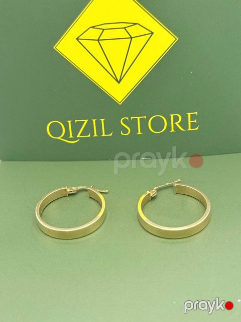 Sırğa qadınlar üçün qs-10035, qızıl 585 əyar — Bakı