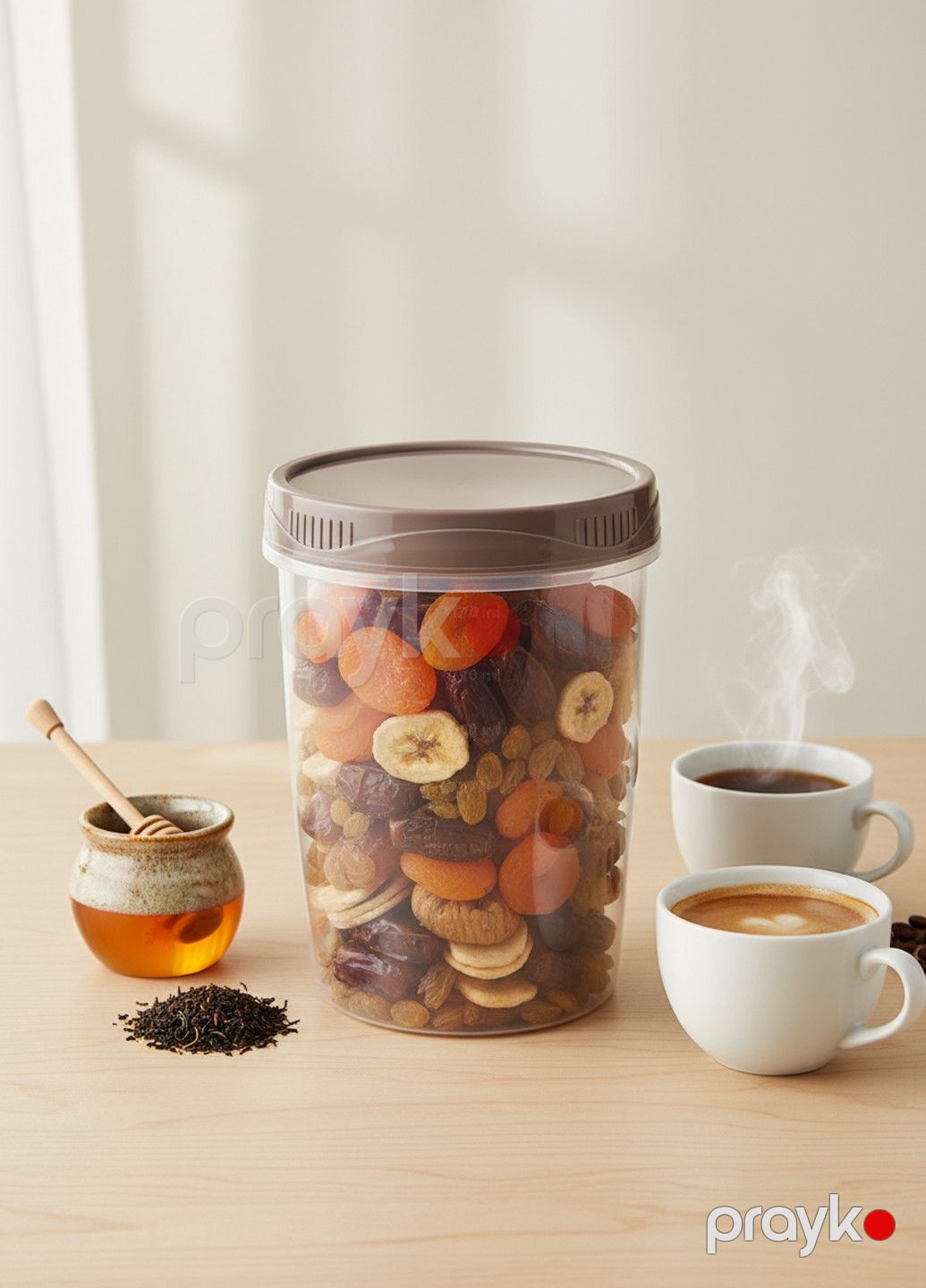 Saxlama qabı Starsplast, plastik, 1500 ml, şəffaf/qəhvəyi 125x175 mm — Mallar, Bakı (2)