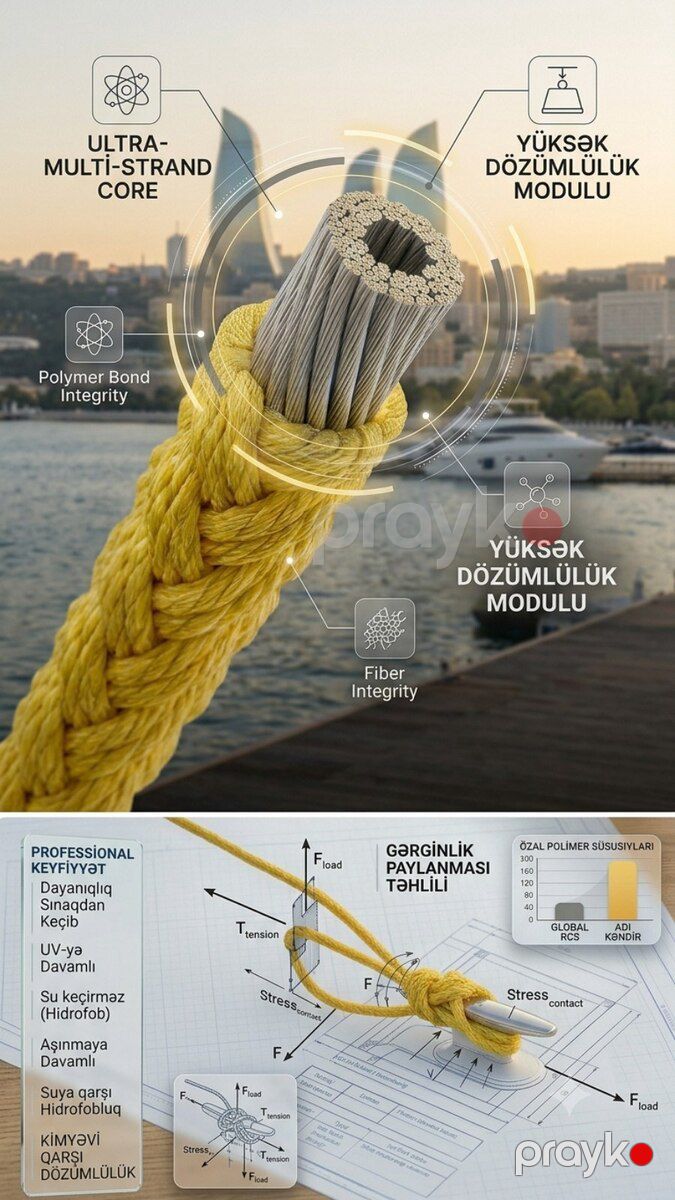 Sintetik Heavy-Duty Kəndir 30mm — Təmir və inşaat, Bakı (12)