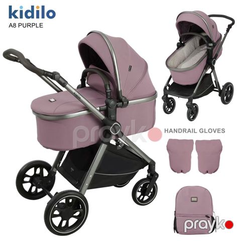 Uşaq arabası Kidilo A8, bənövşəyi — Bakı