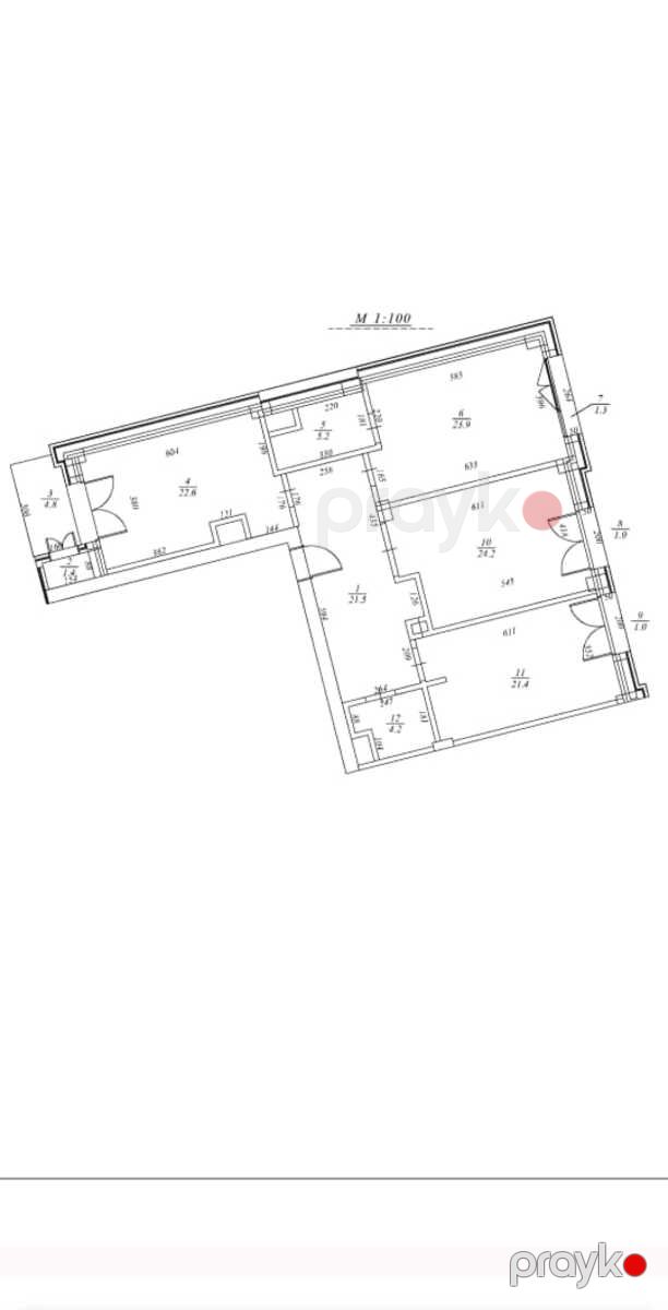 Satılır 3 otaqlı yeni tikili 137 m² — Mənzil, Bakı (5)