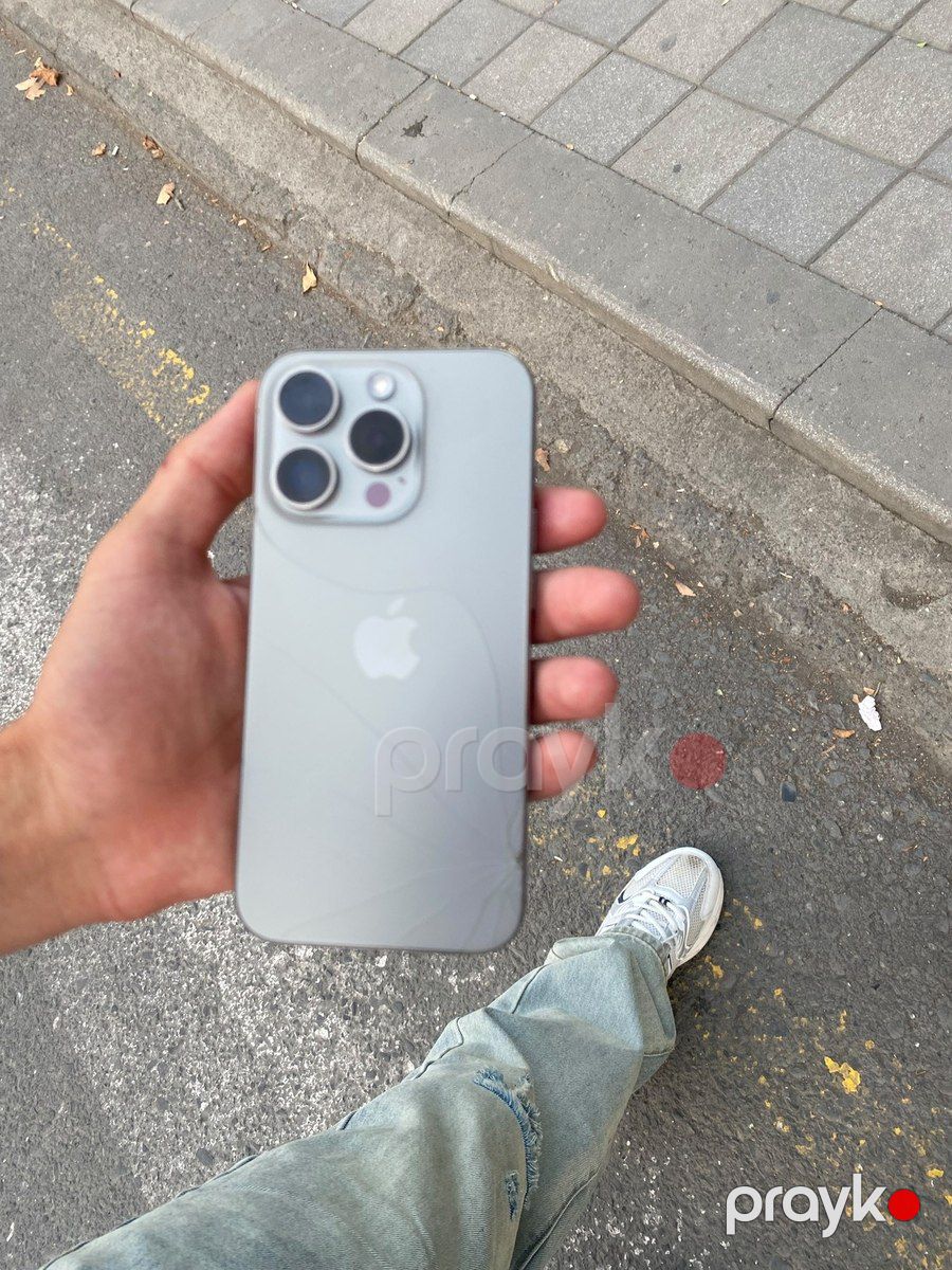 Apple iPhone 15 Pro Natural Titanium 256GB/8GB — Smartfonlar, Bakı (4)