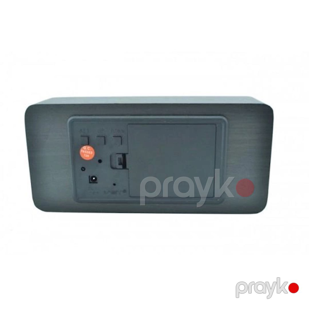 Masaüstü elektron zəngli saat VST-862S, hiqrometr ilə, qara — Mallar, Bakı (2)