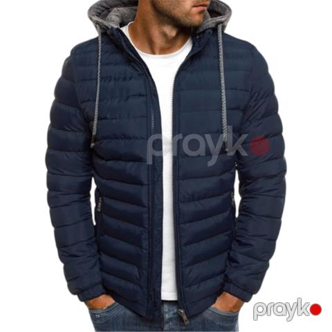 Kişilər üçün gödəkçə EB_1212, göy, parça, ölçü XL — Bakı