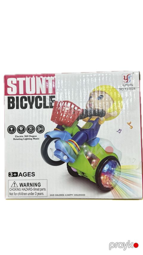 İnteraktiv oyuncaq Yjtoys Stunt Bicycle Toy YJ-3024, 3+ — Bakı
