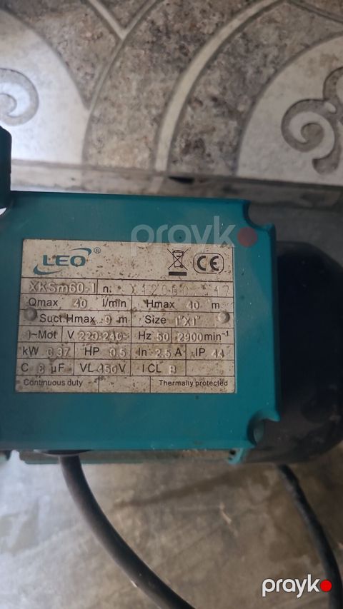 LEO XKSm60-1 su nasosu - Tip: Mərkəzdənqaçma (centrifugal) səth — Digah