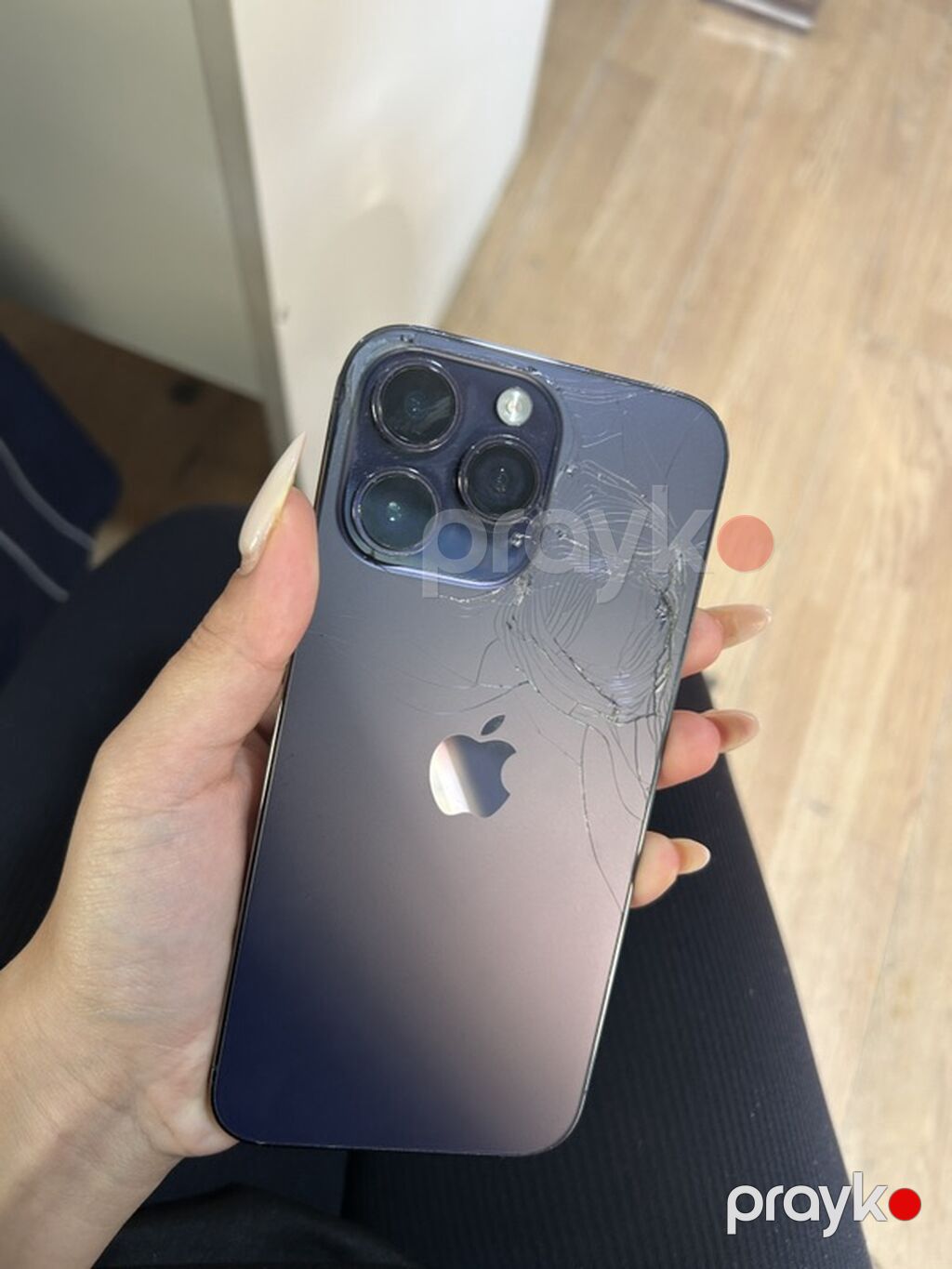 IPhone 14 Pro, Deep Purple, Qırıq — Apple iPhone, Mehdiabad (2)