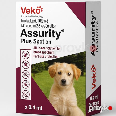 Daxili və xarici parazitlərə qarşı damcılar Veko, 0.4 ml — Bakı