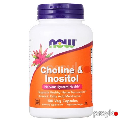 Vitaminlər Now Foods Choline & Inositol 100 kapsul — Bakı