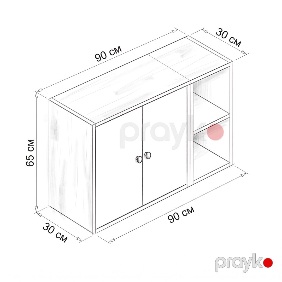 Komod No brand, Ldsp, Sonoma, 90x65x30 — Mallar, Bakı (2)