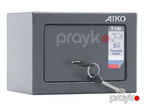 Ofis seyfi Aıko T 140, açarlı, boz — Bakı