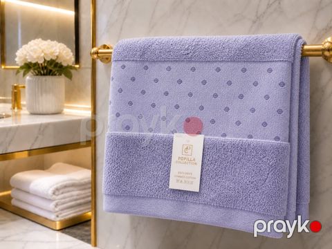 Hamam dəsmalı Popilla 3199034_RB, pambıq, bənövşəyi, 70x140 sm — Bakı
