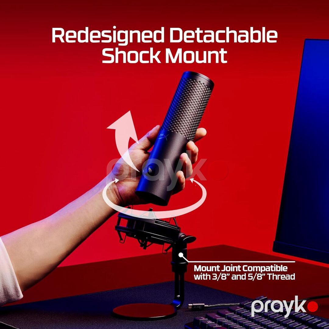Mikrofon RGB HyperX Quadcast 2 S Gaming (9A273AA) — Səs texnikası, Bakı (4)