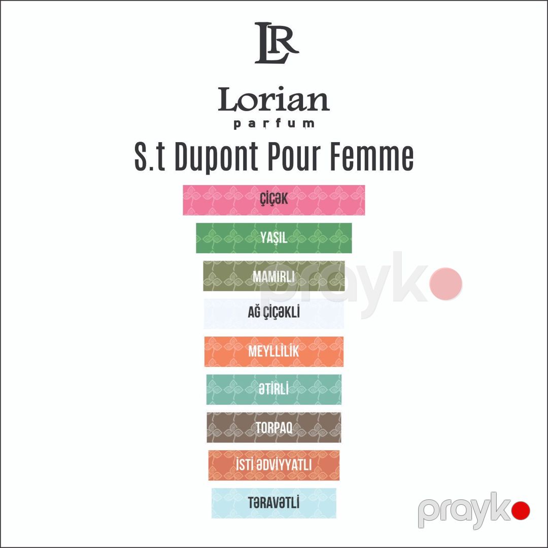 Pour Femme qadınlar üçün ətir suyu 20 ml - Lorian-804-20 — Mallar, Bakı (2)