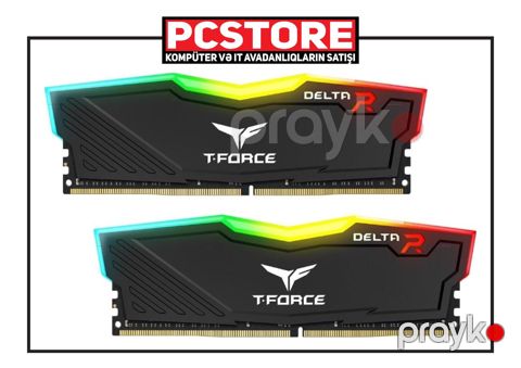 DDR4 delta t-force 32GB Kit (2x16GB) 3600MHz rgb — Bakı