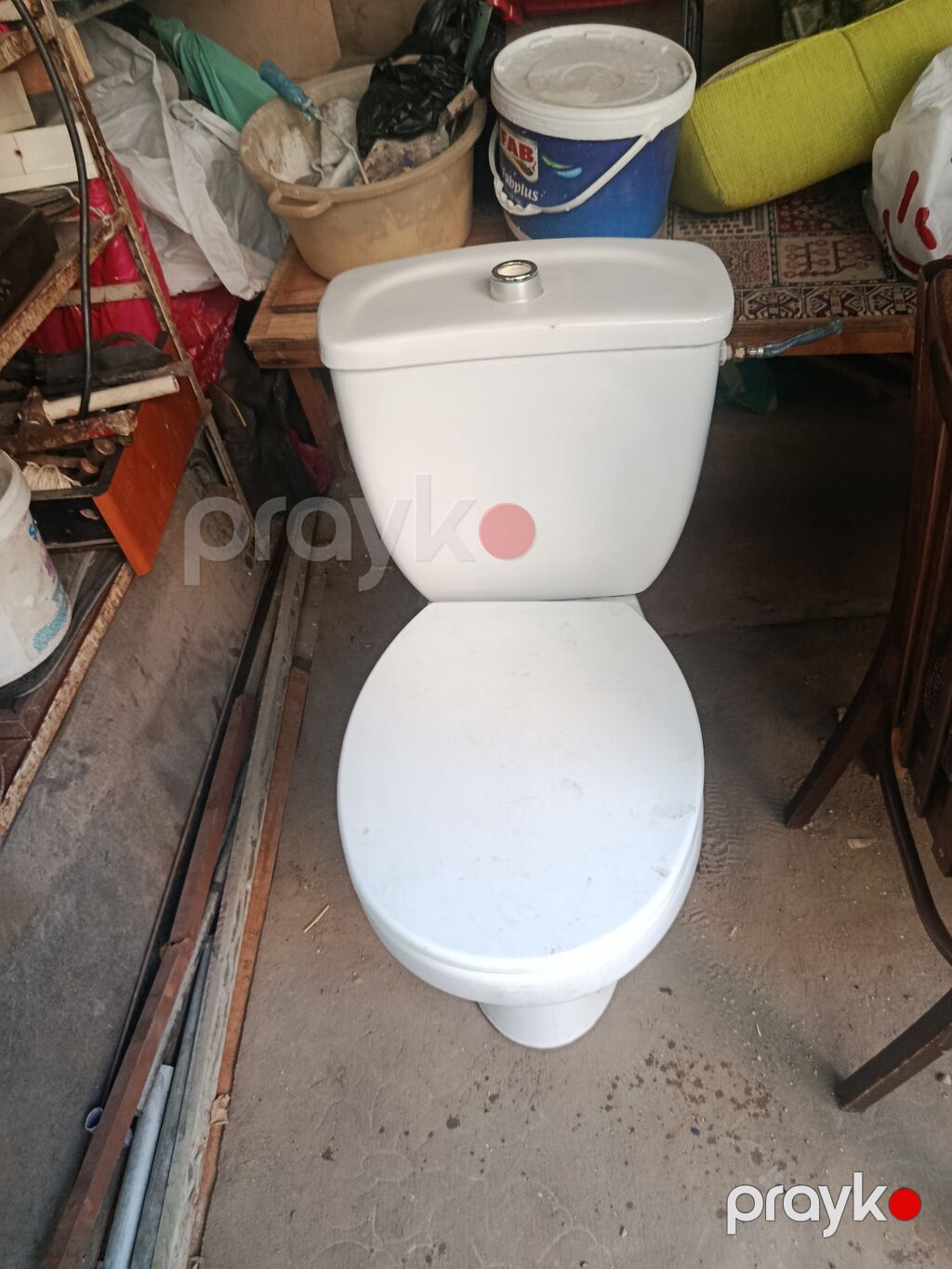 Sifonlu ayaqyolu qabı (unitaz) - Material: keramika - Rəng: ağ — Tualetlər, Bakı (2)