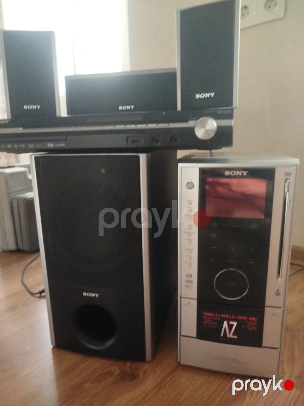 Sony səs sistemi satılır. Komplektə gücləndirici/receiver və — Akustik sistemlər, Bakı (3)