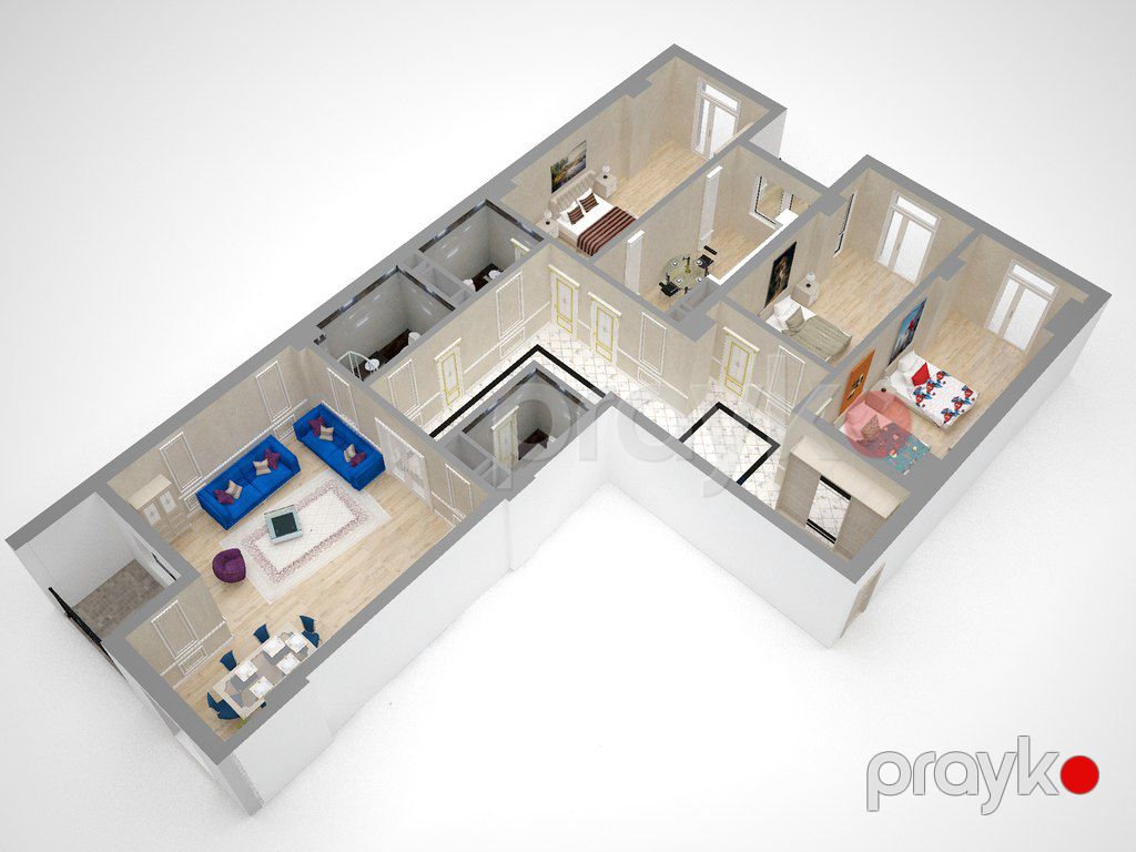 Satılır 4 otaqlı yeni tikili 217 m² — Mənzil, Bakı (7)