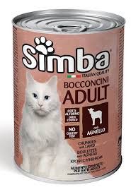 Nəm yem pişiklər üçün Simba Adult hind qoyun əti ilə, 415 q — Bakı