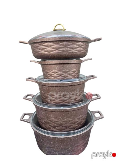 Qab-qacaq dəsti Maraton 3096, qranit, 9 parça — Bakı