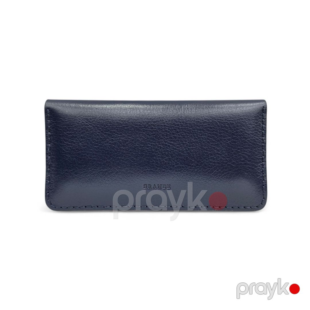 Portmone Grande, göy, təbii dəri, 9 sm — Mallar, Bakı (2)