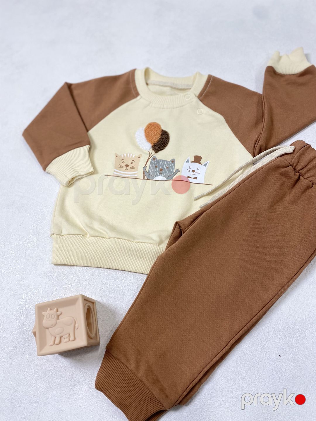 Yenidoğulmuşlar üçün paltar No brand, dəst, bej, pambıq, 12–18 ay — Mallar, Bakı (2)
