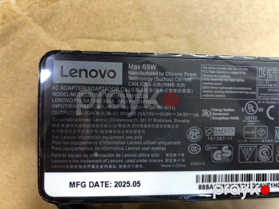 Lenovo Type-C 65W adapteri — Periferik cihazlar, Bakı (2)