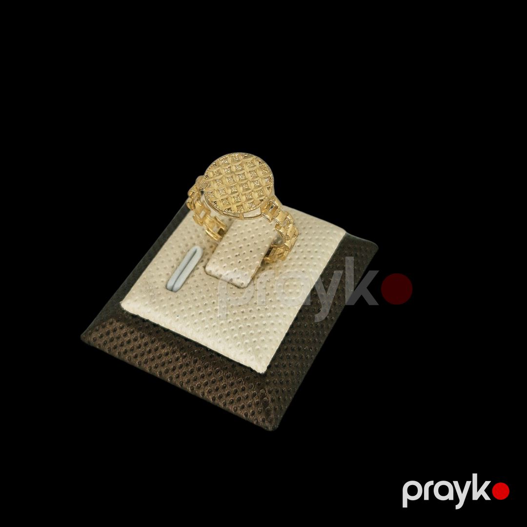 Üzük VJ533573 10396 qadınlar üçün, qızıl 585 əyar — Mallar, Bakı (2)