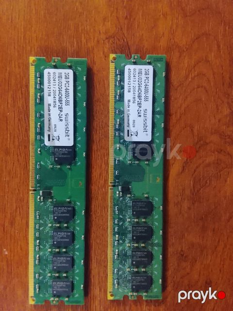 Məhsul: DDR2 RAM modulları (2 ədəd) - Brend: Swissbit - Model — Neftçala