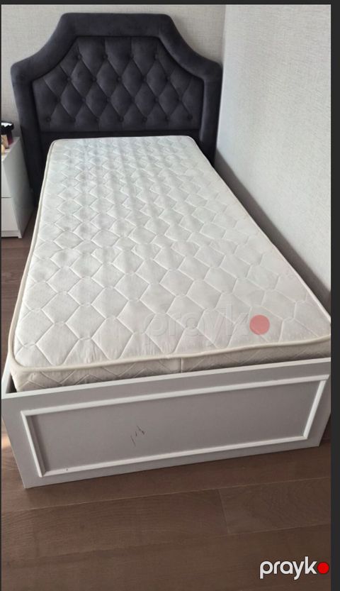 İşlənmiş, Təknəfərlik çarpayı, Bazasız, Matras ilə, Siyirməsiz, Azərbaycan — Bakı