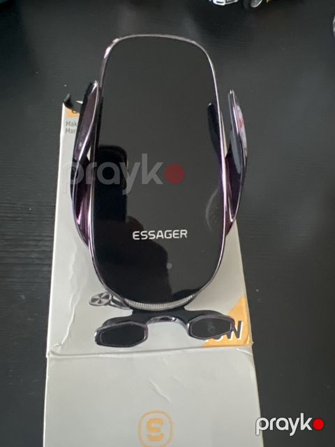 Essager avtomobil üçün simsiz şarjlı telefon tutacağı – 15W - Brend — Gəncə