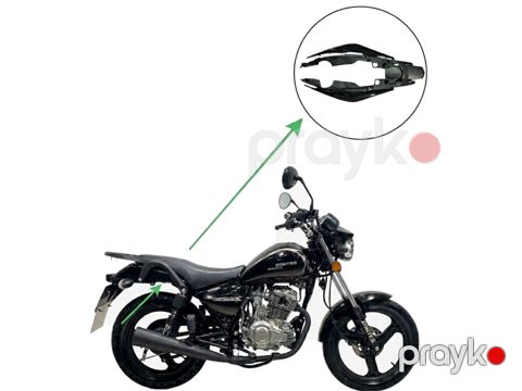 Motosikl üçün arxa quyruq plastik dəsti Haojue K150, qara — Bakı