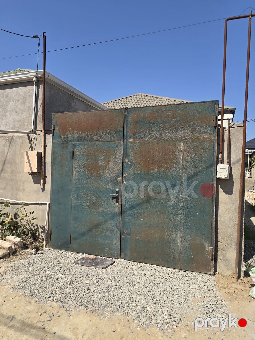Dəmir darvaza (ikiqanadlı) 3 metir hudrü 2.60 içeri açlan - Material — Pəncərələr, qapılar, balkonlar, Digah (3)