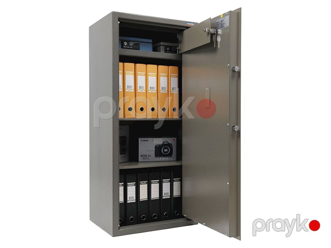 Ofis seyfi Valberg ASM 120T, elektron kodlu, boz — Mallar, Bakı (2)