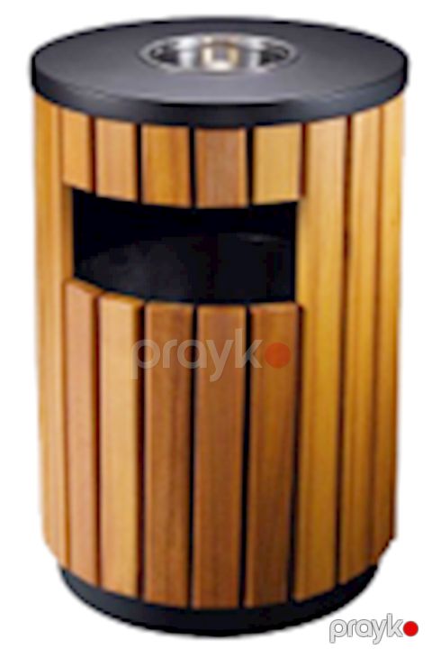 Zibil qutusu Azpark APP-15, qəhvəyi, şam ağacı/metal, 75x40 sm — Bakı