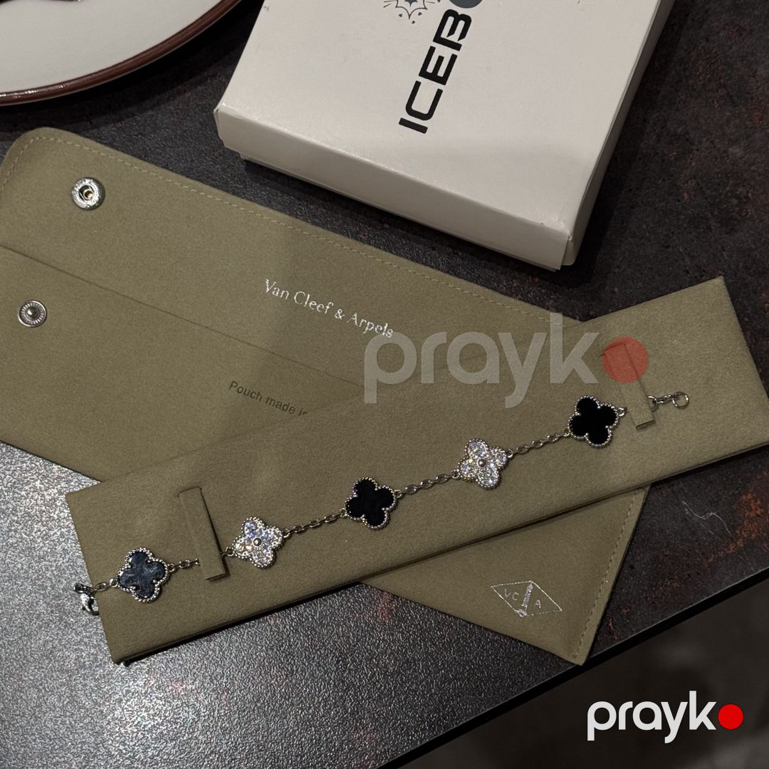 Uniseks qolbaq VC-0246, paslanmayan polad, qara/gümüşü — Mallar, Bakı (2)