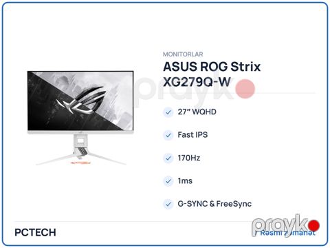 ASUS rog Strix XG279Q-W (90LM05D4-B01360) — Bakı