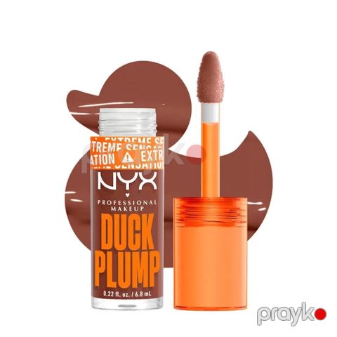 Dodaq üçün parıldadıcı NYX Professional Makeup Duck Plump 07 Mocha Me Crazy 6.8 ml — Bakı