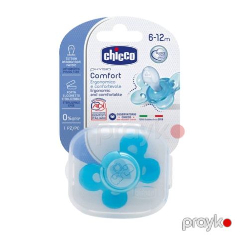 Əmzik Chicco Soft PH, silikon, mavi, 6-16 ay — Bakı