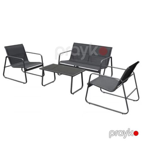 Bağ üçün mebel dəsti HomeDepot, masa 61x75x77 sm, 2 kreslo, divan — Bakı