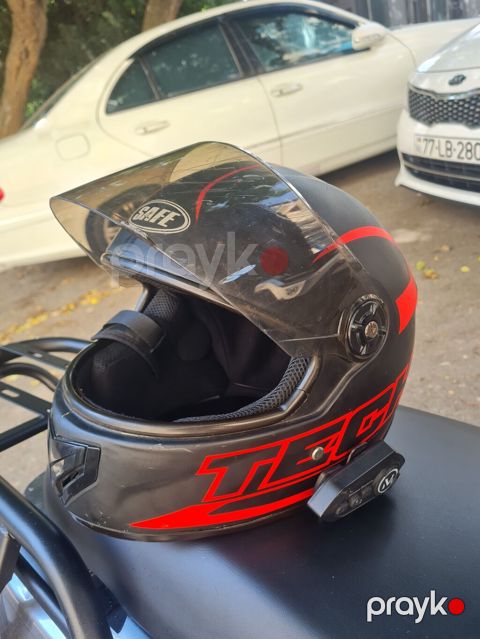 Moto dəbilqə – tam üzlü (full-face) model + interkom - Brend: Safe — Bakı